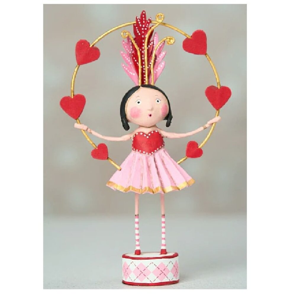 Lori Mitchell "Juggling Hearts" Valentine's Day Series Collectible Figure NEW